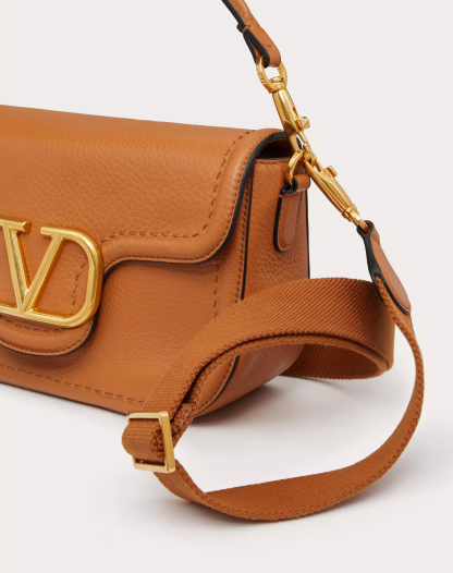VALENTINO GARAVANI ALLTIME GRAINY CALFSKIN SHOULDER BAG